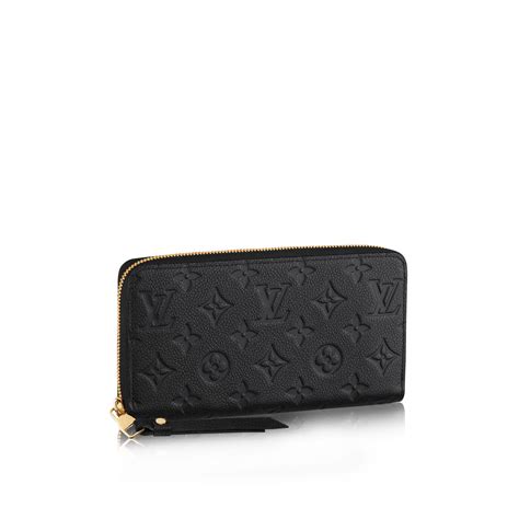 louis vuitton zip wallet women black